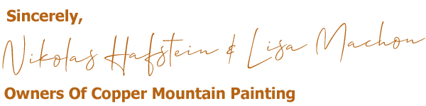 Nikolas Hafstein and Lisa Machon - Owners Of Copper Mountain Painting